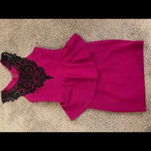 Hot pink Material Girl Dress size XS. NWOT
